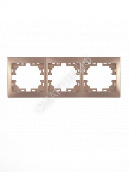 Рамка 3-м Mira горизонт. свет. корич. LEZARD 701-3100-148 - smartlife-ural.ru – Екатеринбург