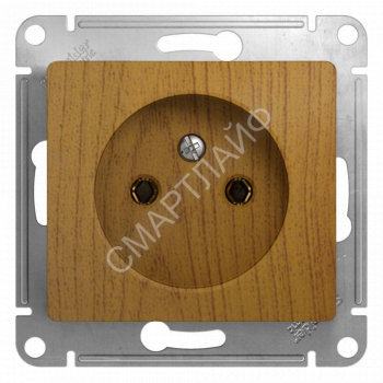 Розетка 1-м СП Glossa 16А IP20 без заземл. механизм дерево дуб SE GSL000541 - smartlife-ural.ru – Екатеринбург