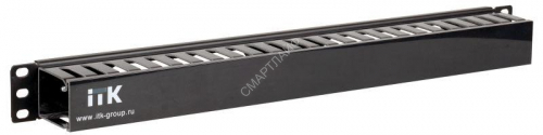 Органайзер кабельный 19 дюйм 1U глубина 60мм с крышкой пластик черн. ITK CO05-1PC - smartlife-ural.ru – Екатеринбург
