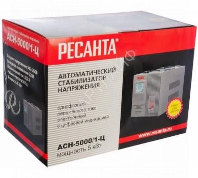 Стабилизатор напряжения АСН-5000/1-Ц 1ф 5кВт IP20 релейный Ресанта 63/6/6 - smartlife-ural.ru – Екатеринбург
