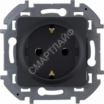 Розетка 1-м СП Inspiria 16А IP20 250В 2P+E немецк. стандарт механизм антрацит IEK 673723 - smartlife-ural.ru – Екатеринбург