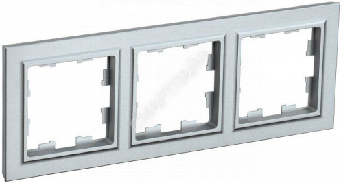 Рамка 3-м BRITE РУ-3-БрА алюм. IEK BR-M32-K47 - smartlife-ural.ru – Екатеринбург