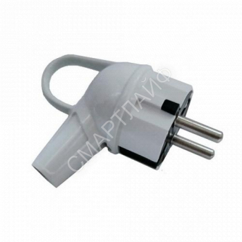 Вилка электрическая с заземл. 16А 220В бел. с кольцом Makel 10037 - smartlife-ural.ru – Екатеринбург