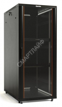 Шкаф напольный TTB-4268-AS 19дюйм 42U 2055х600х800мм перед. стекл. дверь со стальн. перф. боковинами задн. дверь сплошная ручка с замком крыша нового типа черн. (RAL 9004) Hyperline 392682 - smartlife-ural.ru – Екатеринбург