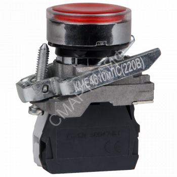 Кнопка КМЕ4510мЛС-24В-белый-1но+0нз-цилиндр-индикатор-IP54 КЭАЗ 275182 - smartlife-ural.ru – Екатеринбург