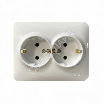 Розетка 2-м Karina Life с заземл. ПБТ бел. LEZARD 708-0200-127B - smartlife-ural.ru – Екатеринбург