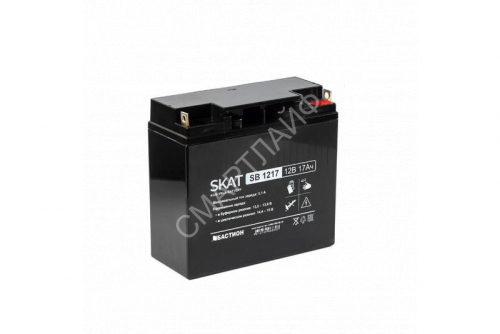 Аккумулятор 12В 17А.ч макс. ток заряда 5.1А SKAT SB 1217 Бастион 2536 - smartlife-ural.ru – Екатеринбург