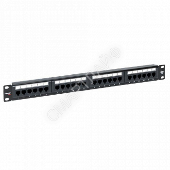 Патч-панель 19дюйм 1U кат.5E UTP неэкранир. 24 порта RJ45 Dual IDC TERACOM PRO EKF TRP-PPNL-5EUTP-1U24 - smartlife-ural.ru – Екатеринбург