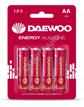 Элемент питания алкалиновый AA/LR6 1.5В Energy Alkaline 2021 BL-4 (уп.4шт) DAEWOO 5029781 - smartlife-ural.ru – Екатеринбург