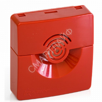 Оповещатель охранно-пожарный звуковой ОПОП 2-35 12В корпус красн. Рубеж Rbz-208468 - smartlife-ural.ru – Екатеринбург