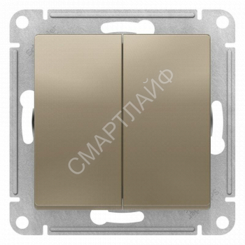 Переключатель перекрестный 2-кл. AtlasDesign 2хсх.7 10АХ механизм шампань SE ATN000573 - smartlife-ural.ru – Екатеринбург