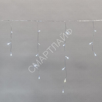 Гирлянда светодиодная "Айсикл" (бахрома) 10х0.6м 238LED бел. 5.1Вт 230В IP44 эффект мерцания провод прозр. Neon-Night 255-545 - smartlife-ural.ru – Екатеринбург