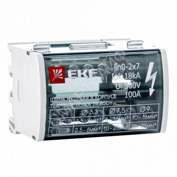 Шина нулевая в корпусе 2х7 EKF sn0-2x7 - smartlife-ural.ru – Екатеринбург