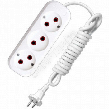 Удлинитель 3х7м без заземл. 10А IP20 У6-639М ПВС 2х1 UNIVersal 639М-07 - smartlife-ural.ru – Екатеринбург