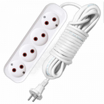 Удлинитель 4х5м без заземл. 6А IP20 У6-766М ПВС 2х0.75 UNIVersal 766М-05 - smartlife-ural.ru – Екатеринбург