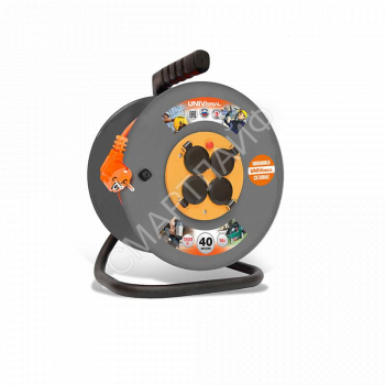 Удлинитель на катушке 4х40м с заземл. 16А IP44 ВЕМ-250 ПВС 3х1.5 термозащита с защ. крышкой UNIVersal 9634175 - smartlife-ural.ru – Екатеринбург