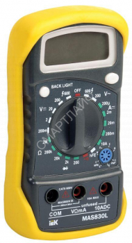 Мультиметр цифровой Master MAS830L IEK TMD-3L-830 - smartlife-ural.ru – Екатеринбург
