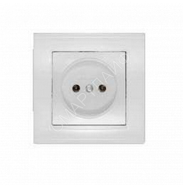 Розетка 1-м СП Бриллиант 16А IP20 без заземл. бел. UNIVersal 7947588 - smartlife-ural.ru – Екатеринбург