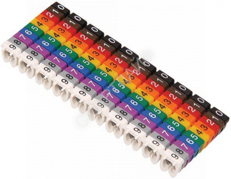 Маркер каб. МКН комплект цифр "0-9" 4кв.мм (уп.100шт) IEK UMK04-02-09 - smartlife-ural.ru – Екатеринбург