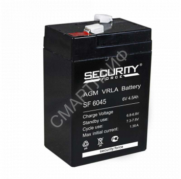 Аккумулятор ОПС 6В 4.5А.ч SF 6045 Security Force 4614030010013 - smartlife-ural.ru – Екатеринбург
