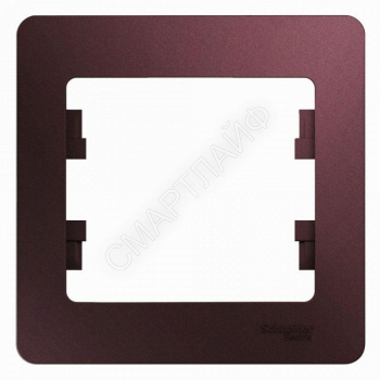 Рамка 1-м Glossa баклажан. SE GSL001101 - smartlife-ural.ru – Екатеринбург