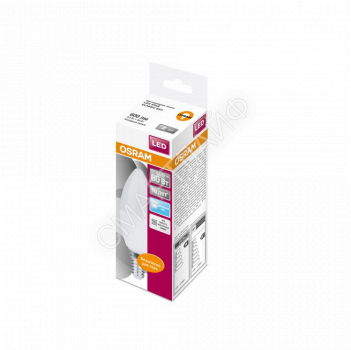 Лампа светодиодная LED Star Classic B 60 6.5W/840 6.5Вт свеча матовая 4000К нейтр. бел. E14 550лм 220-240В пластик. OSRAM 4058075134140 - smartlife-ural.ru – Екатеринбург