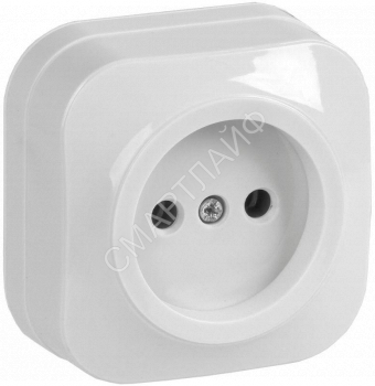 Розетка 1-м ОП GLORY РС20-2-ХБ 10А без заземл. бел. IEK ERH10-K01-10 - smartlife-ural.ru – Екатеринбург