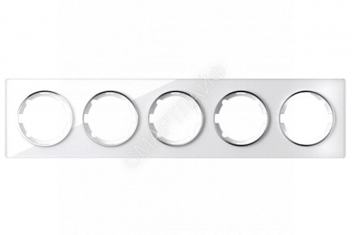 Рамка 5-м Garda горизонт. стеклянная бел. 2E52501300 OneKeyElectro 2234928 - smartlife-ural.ru – Екатеринбург