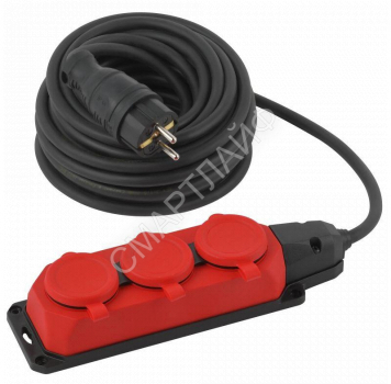Удлинитель 3х10м с заземл. IP44 КГ 3х1.5 каучук UK-3e-3x1.5-10m-IP44(KG) Эра Б0057580 - smartlife-ural.ru – Екатеринбург