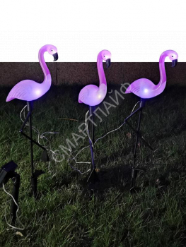 Светильник светодиодный "Фламинго" 6LED 22х6.5х52.5 на солнечн. батарее бел. аккум. NI-MH 600мА.ч (в компл.) (уп.3шт) КОСМОС KOC_SOL367 - smartlife-ural.ru – Екатеринбург