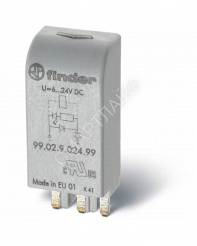 Модуль индикации и защиты LED + варистор 6...24В AC/DC зел. FINDER 9902002498 - smartlife-ural.ru – Екатеринбург