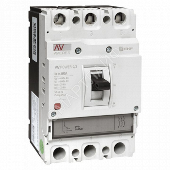 Выключатель автоматический 3п 200А 35кА AV POWER-2/3 TR AVERES EKF mccb-23-200-TR-av - smartlife-ural.ru – Екатеринбург