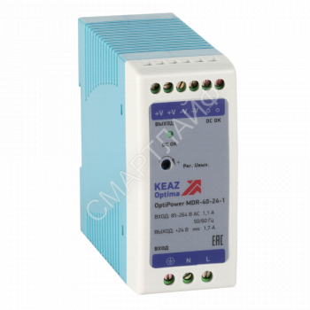 Блок питания OptiPower MDR-40-24-1 КЭАЗ 284540 - smartlife-ural.ru – Екатеринбург