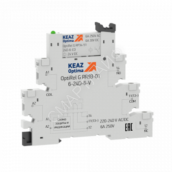 Розетка для реле OptiRel G RR93-01-12-24U-6-V КЭАЗ 281155 - smartlife-ural.ru – Екатеринбург