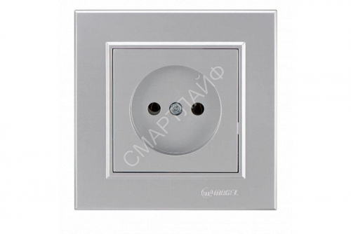 Розетка 1-м СП Karea 10А IP20 б/з сереб. Makel 56065022 - smartlife-ural.ru – Екатеринбург