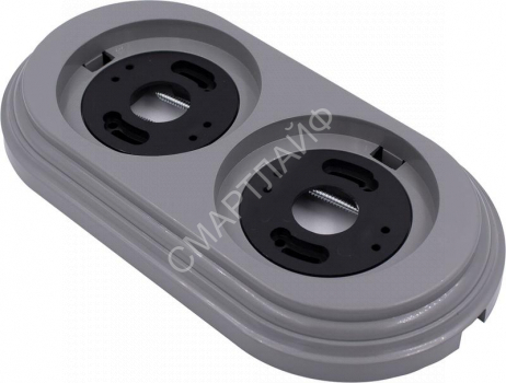 Рамка 2-х постовая пластик титан Bironi BF1-620-26 - smartlife-ural.ru – Екатеринбург