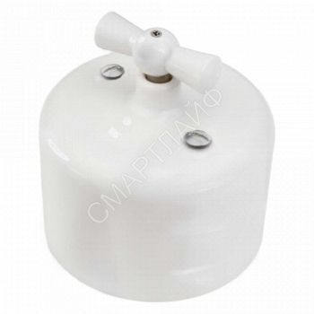 Выключатель проходной 1кл. R керамика бел. Bironi R1-211-01 - smartlife-ural.ru – Екатеринбург