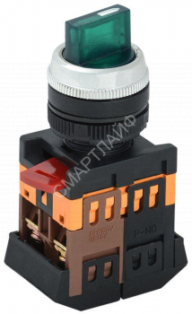 Переключатель АNС-22-2 240В 2 полож. 1НО+1НЗ неон зел. GENERICA BSW10-ANC-2-K06 - smartlife-ural.ru – Екатеринбург