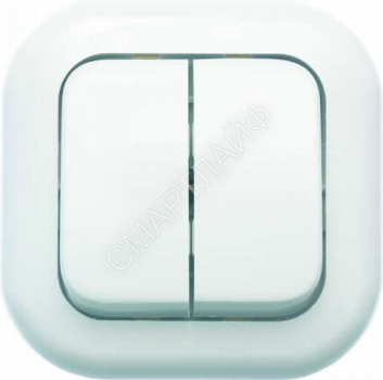 Выключатель 2-кл. 1п 2мод. СП Валентина 6А IP20 С56-034 бел. Кунцево 7647 - smartlife-ural.ru – Екатеринбург