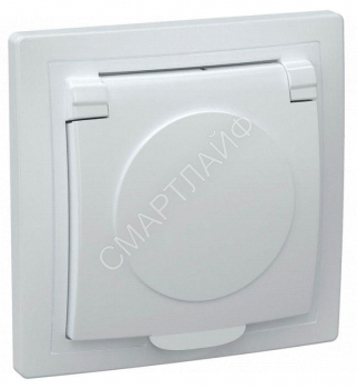 Розетка 1-м СП Кварта РСб10-3-КБ 16А IP20 с заземл. с крышкой бел. GENERICA ERK15-K01-16-DM - smartlife-ural.ru – Екатеринбург