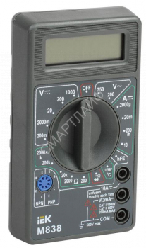 Мультиметр цифровой Universal M838 IEK TMD-2S-838 - smartlife-ural.ru – Екатеринбург