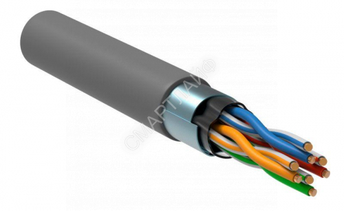 Кабель витая пара F/UTP кат.5E 4х2х24AWG solid PVC сер. (м) ITK LC1-C5E04-311 - smartlife-ural.ru – Екатеринбург