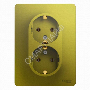 Розетка 2-м СП Glossa 16А IP20 250В с заземл. в сборе фисташк. SE GSL001024 - smartlife-ural.ru – Екатеринбург