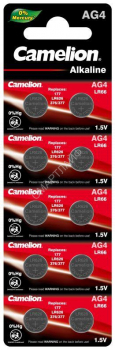 Элемент питания алкалиновый "таблетка" LR626/377A/177/G 4 Mercury Free AG4-BP0%Hg для часов BL-10 (блист.10шт) Camelion 12812 - smartlife-ural.ru – Екатеринбург