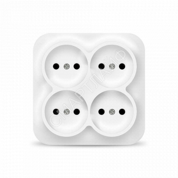 Розетка 4-м ОП 10А IP20 квадрат. без заземл. бел. IONICH 1448 - smartlife-ural.ru – Екатеринбург