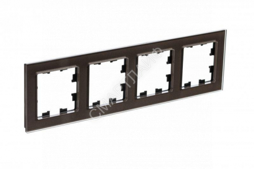 Рамка 4-м AtlasDesign Nature стекло мокко SE ATN320604 - smartlife-ural.ru – Екатеринбург