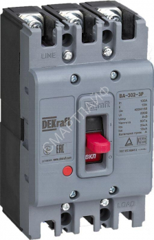 Выключатель автоматический 3п 50А 25кА ВА-302 DEKraft 22746DEK - smartlife-ural.ru – Екатеринбург