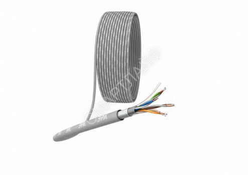 Кабель витая пара F/UTP кат.5E 4х2х24AWG solid CCA PVC Simple сер. (м) Эра Б0044440 - smartlife-ural.ru – Екатеринбург