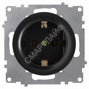 Розетка 1-м СП Florence 16А IP20 с заземл. винтов. клеммы механизм черн. (1E10201303) OneKeyElectro 2172811 - smartlife-ural.ru – Екатеринбург