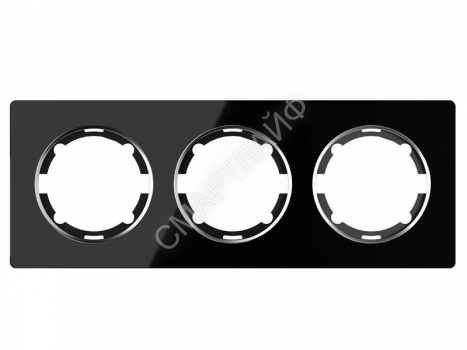 Рамка 3-м Garda горизонт. стеклянная чер. 2E52301303 OneKeyElectro 2234941 - smartlife-ural.ru – Екатеринбург